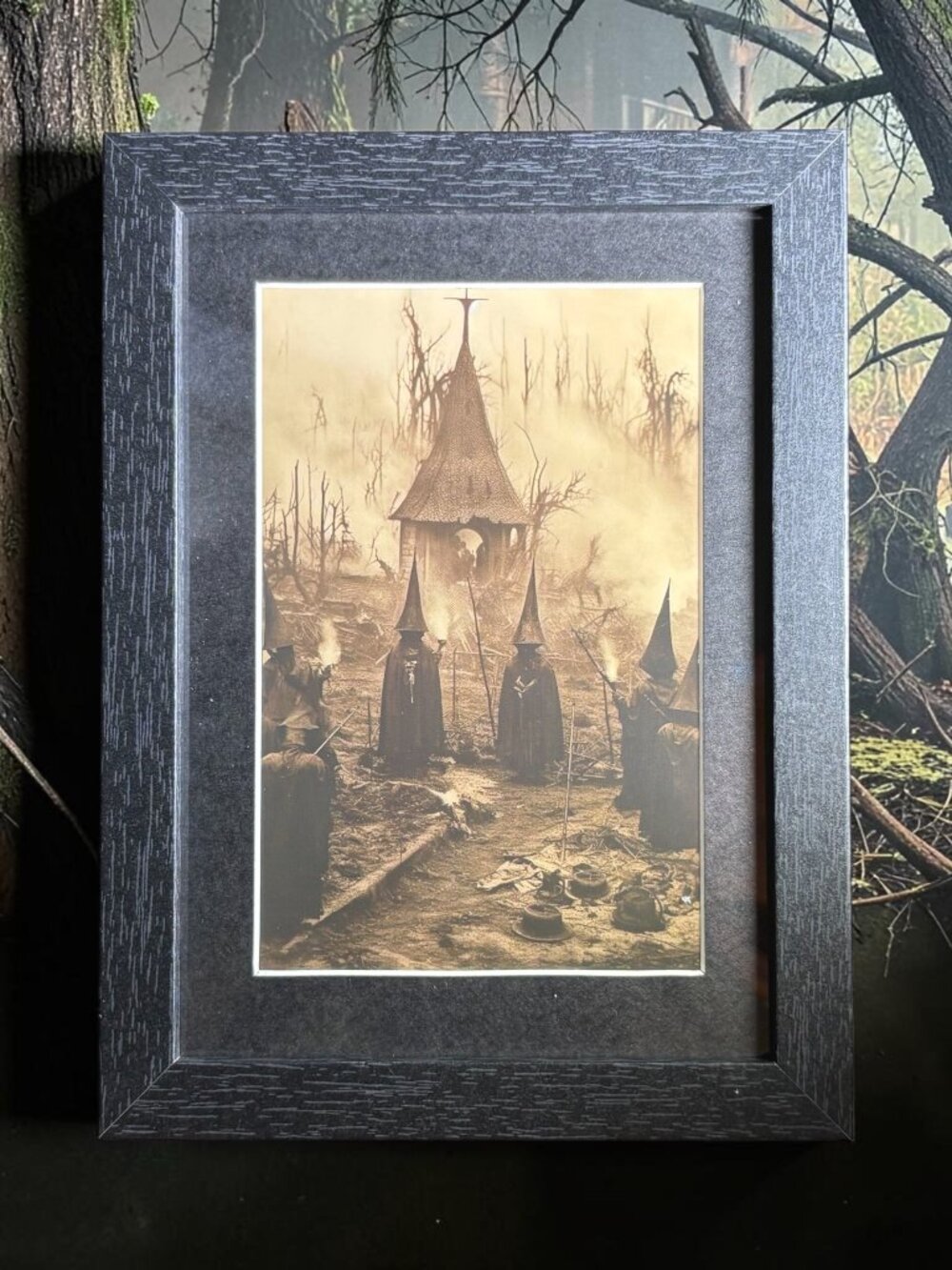 Witch Gathering in the Mist Framed Art | 5x7